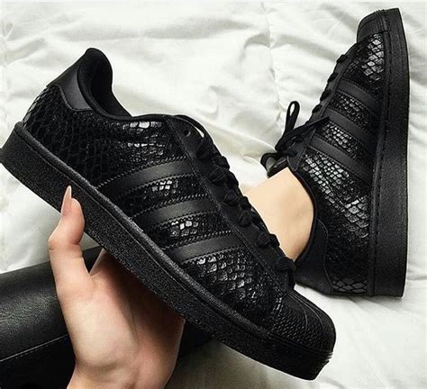 adidas black sneaker|black leather sneakers women.